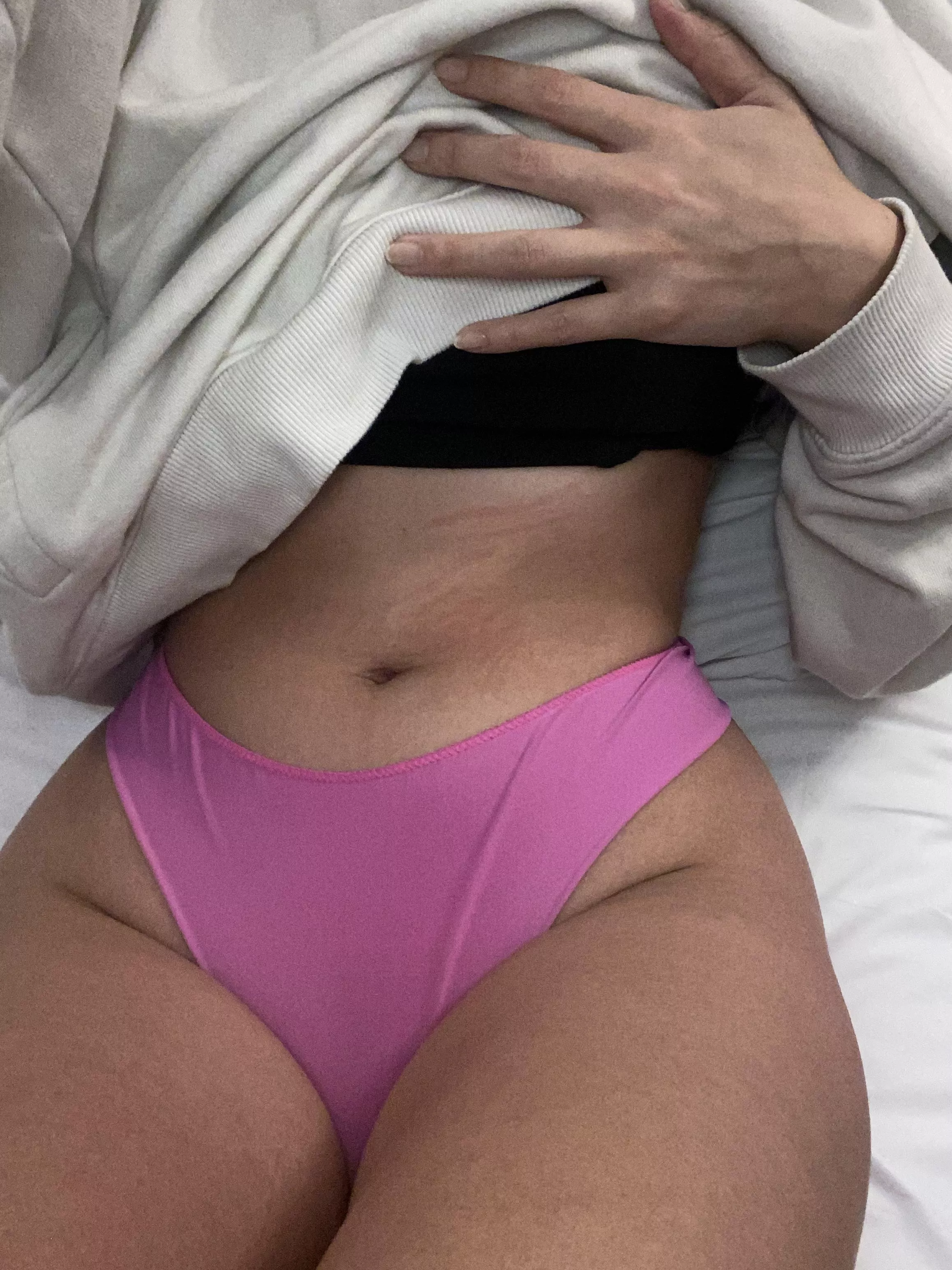 Nothing more comfortable than a hoodie and underwear OC