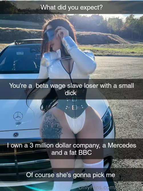 Of course, she's gonna pick me 