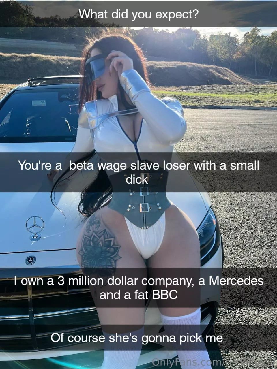 Of course, she's gonna pick me 