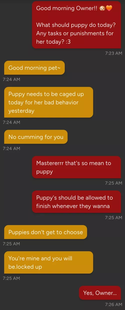 Owner is such a meanie to puppy!! 