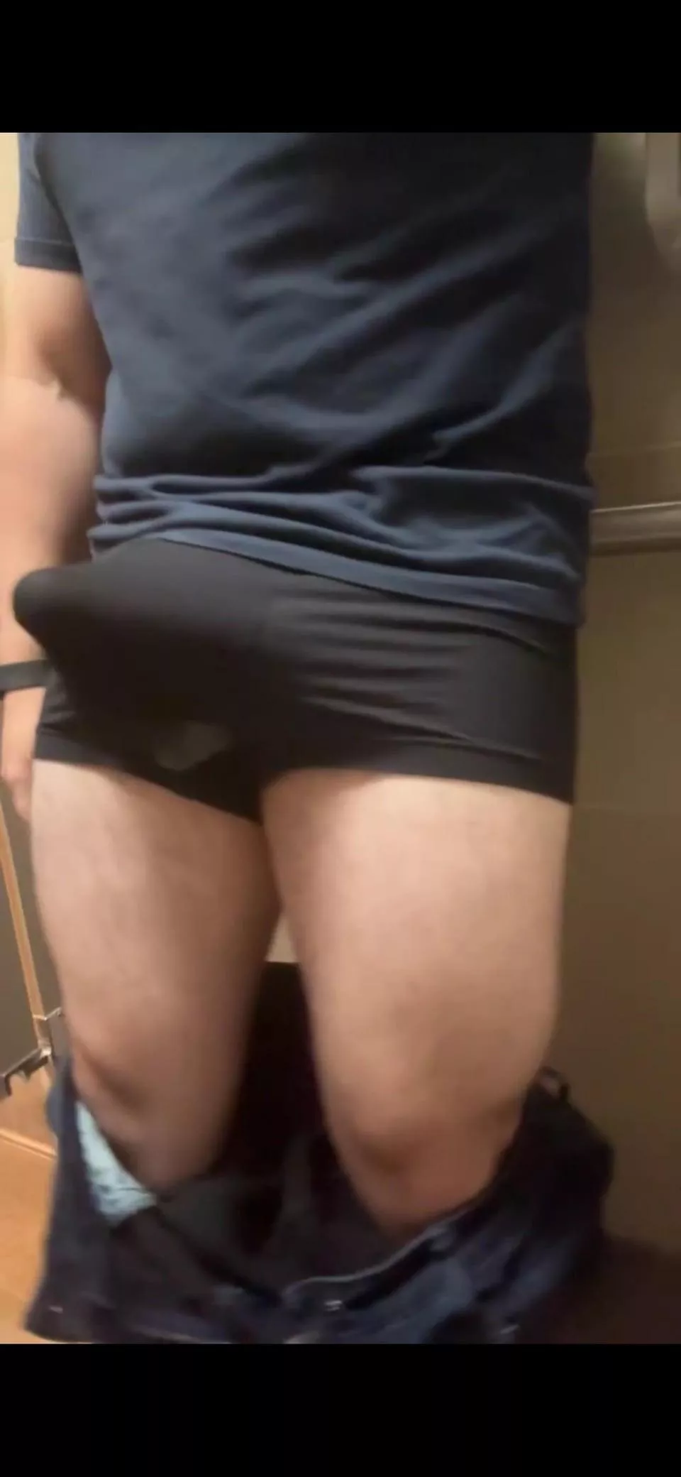 Pull them down and get on your knees