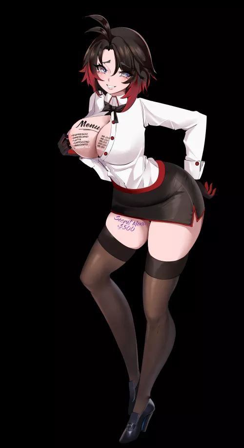 Ruby wants to take your order (leonkunisagi) [RWBY]