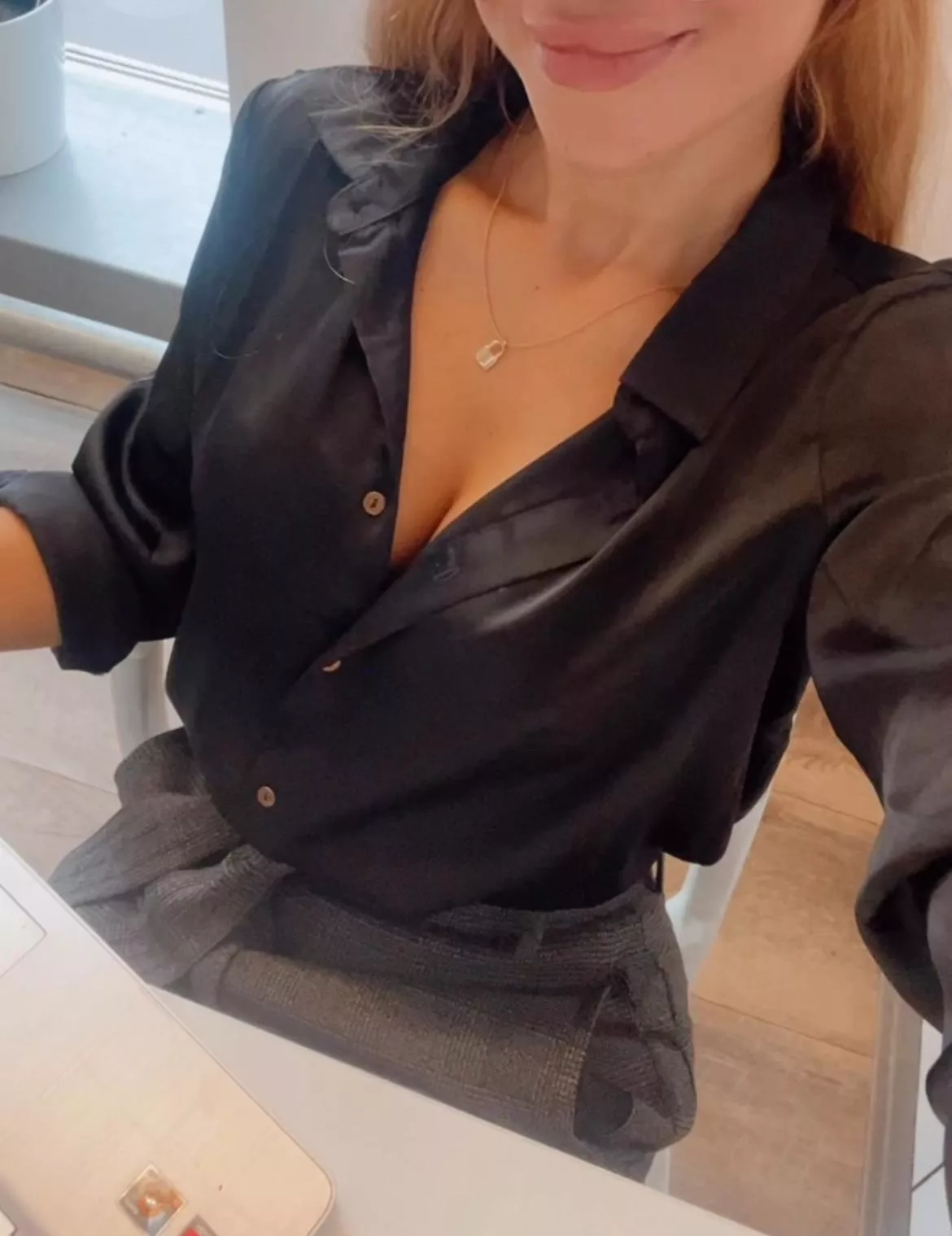 should i unbutton one more? 