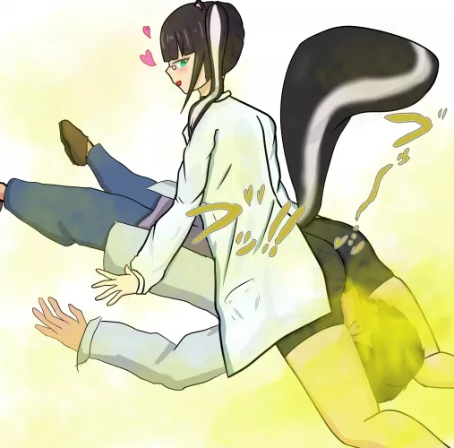 Skunkgirl scientist Violet! [Fart] [skunkgirl]