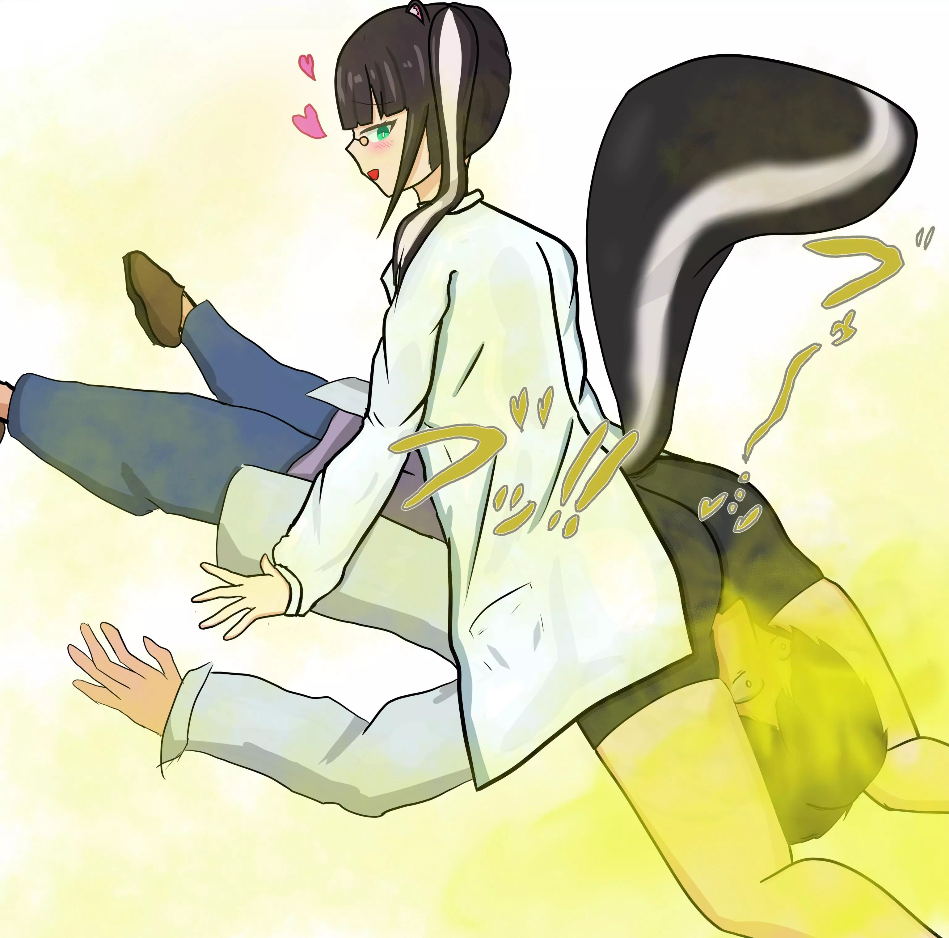 Skunkgirl scientist Violet! [Fart] [skunkgirl]