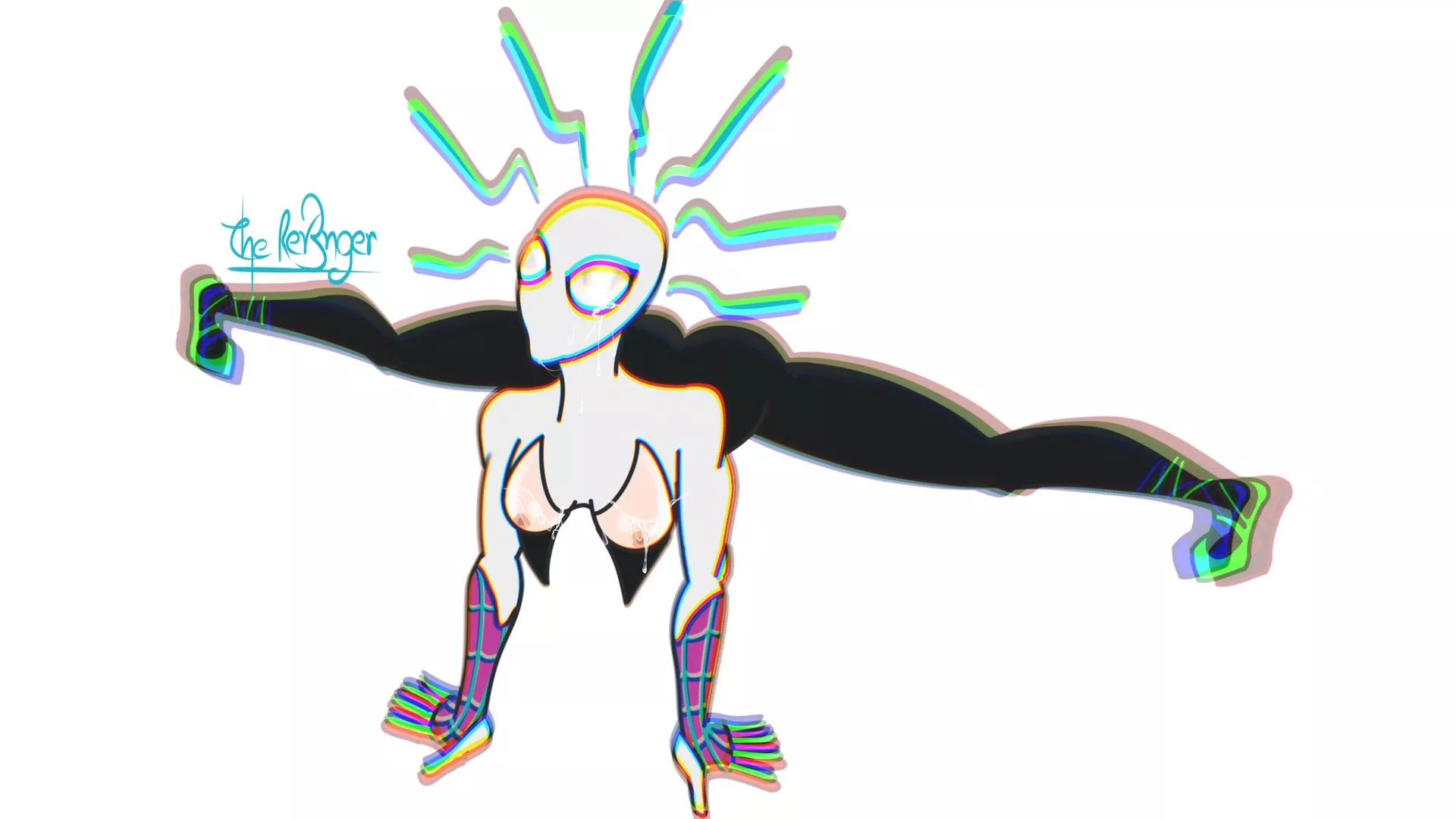 Spider-Gwen Stretching her legs (The_Rev3nger)