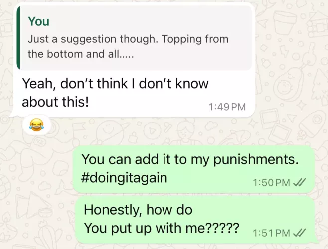 Thank god Master enjoys a challenge…