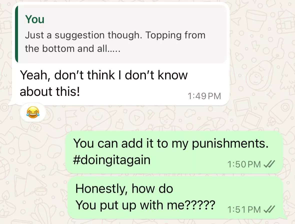 Thank god Master enjoys a challenge…