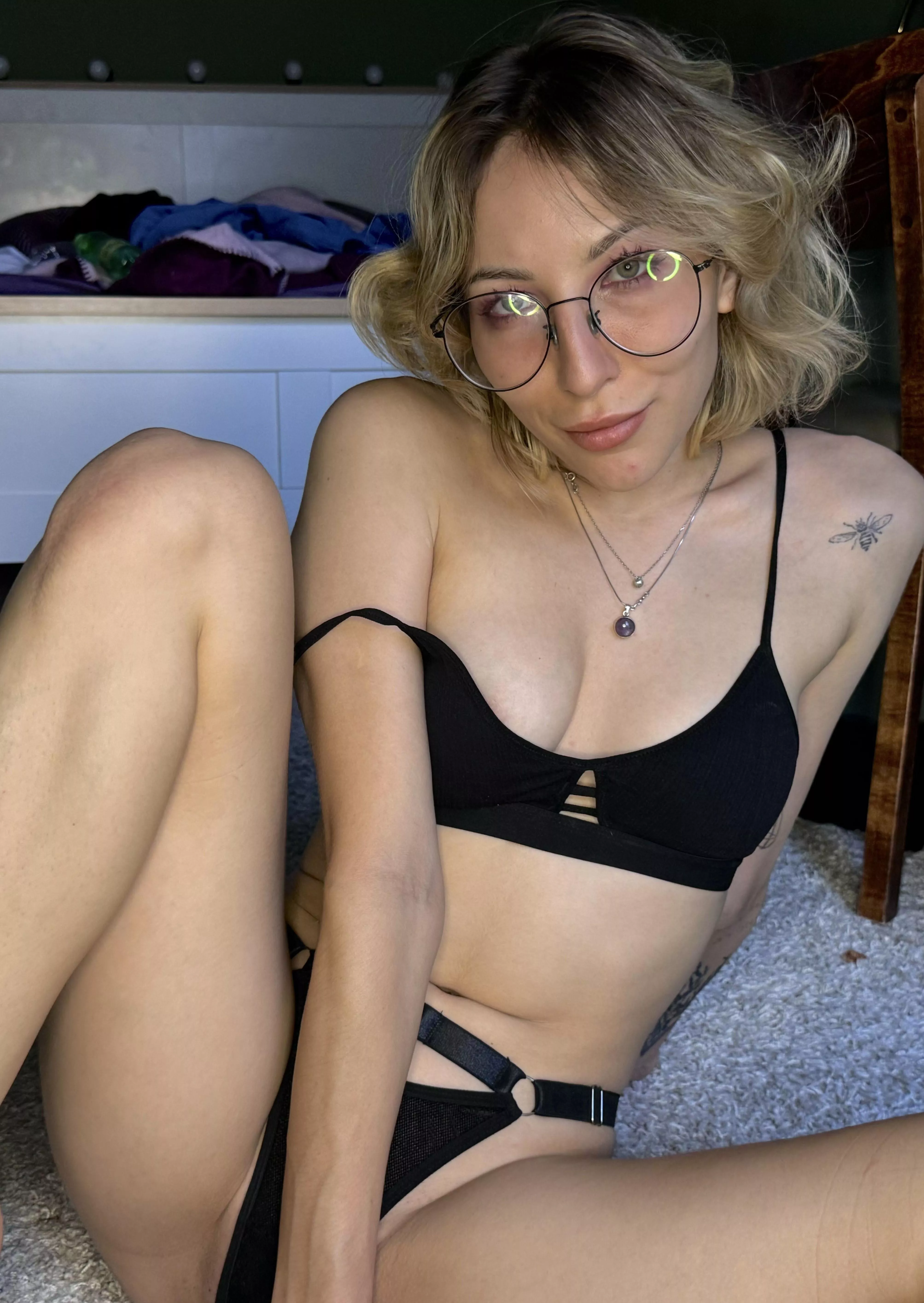 The black lingerie I have on is my key to your head