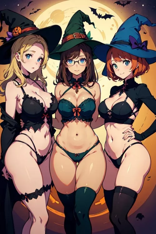 The Coven ready for Halloween