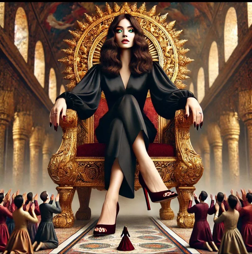 They’re not worshipping properly. They need to be kissing the floor. I’ll stomp them into nothing for their disrespect and then you’ll take their place