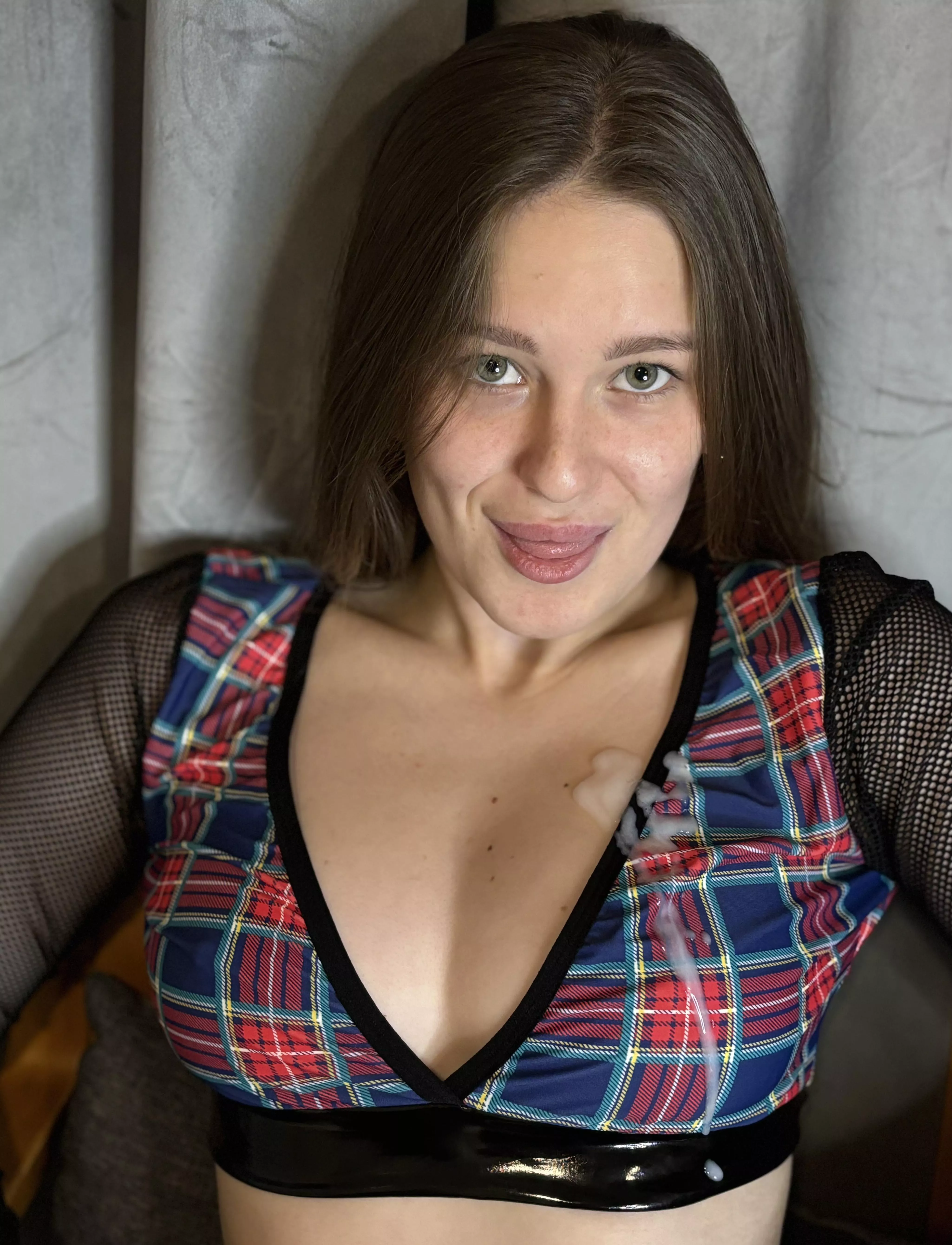 This slut really likes her hot cum