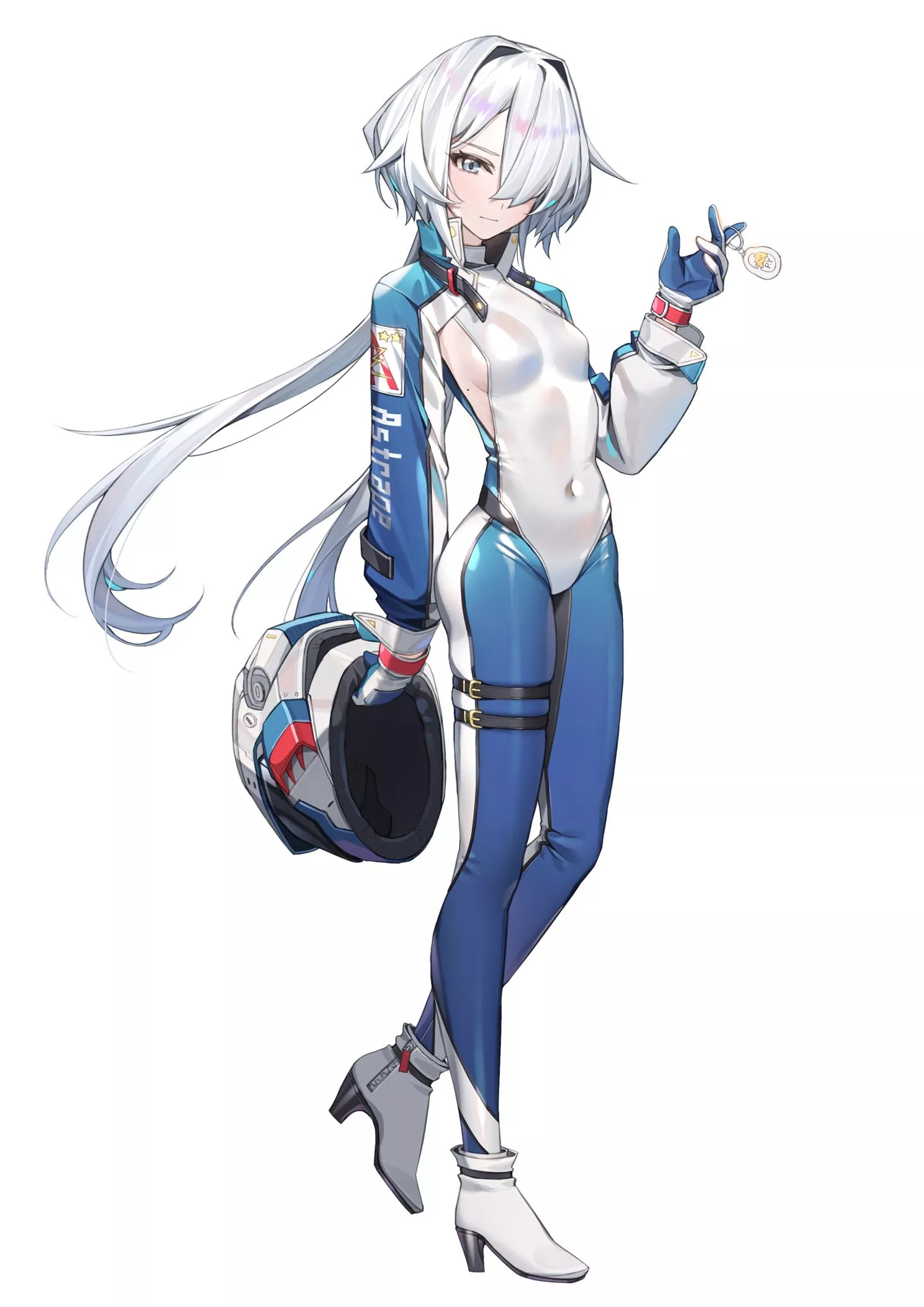 White/Blue Racer Suit