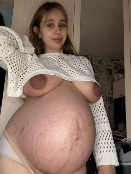 Would you lick my pregnant tits