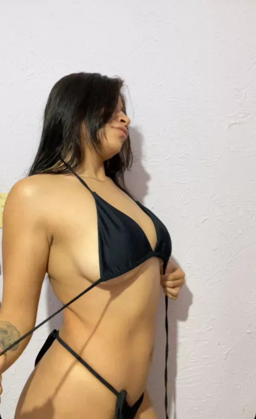 You like that my big tits don't fit in my bikini