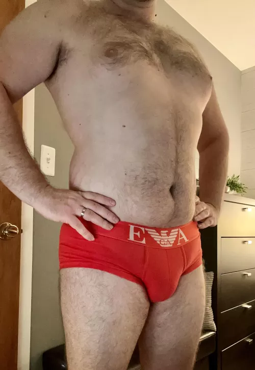 Young hairy daddy bear