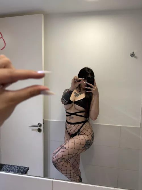 Your shrimp little penis gets hard watching your goddess wearing fishnet stockings, right? 