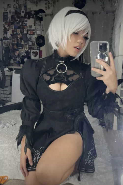 2B from Nier: Automata by me (angelicatlol)