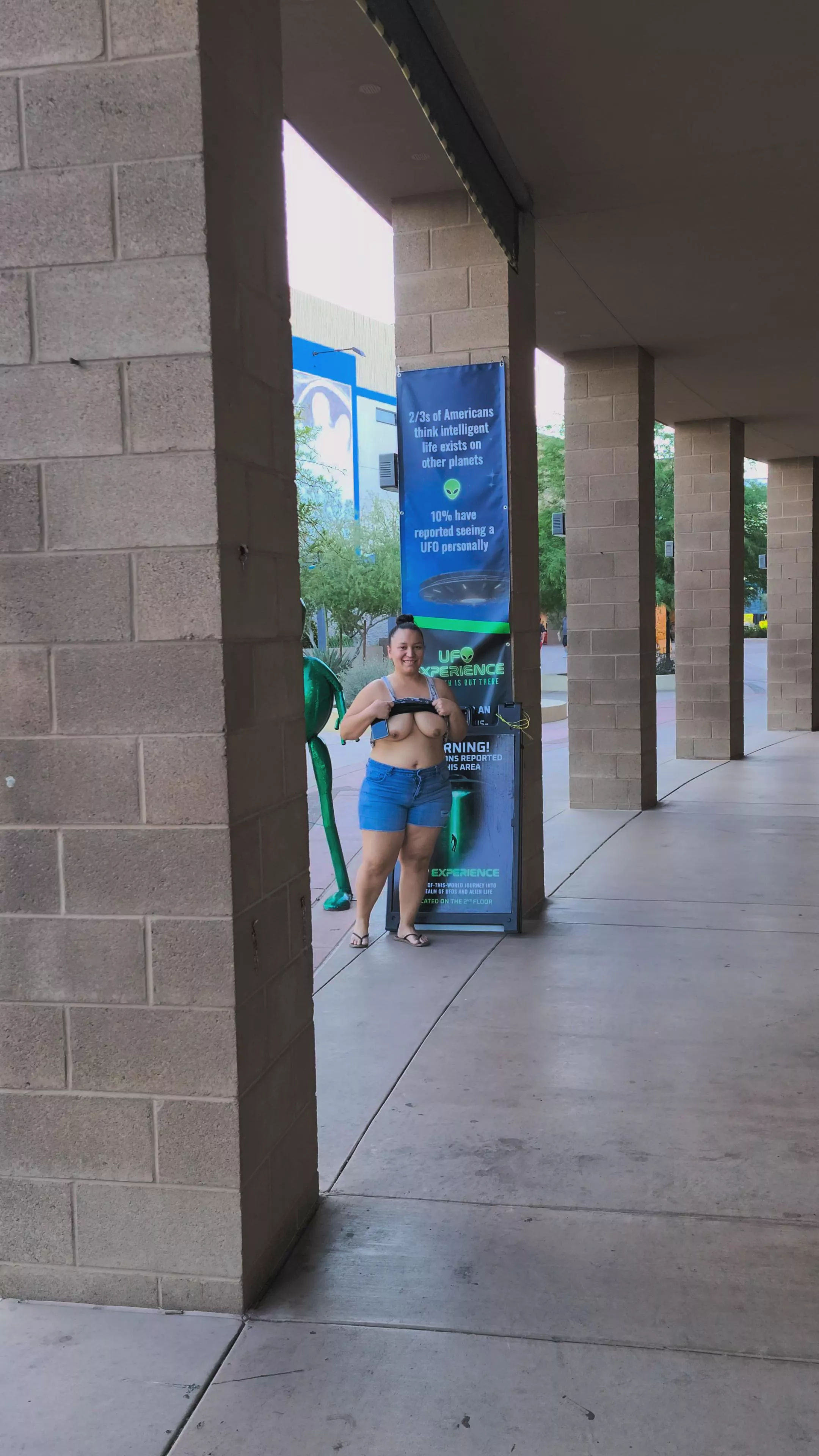 Flashing at the AZ boardwalk is risky and I love it! 