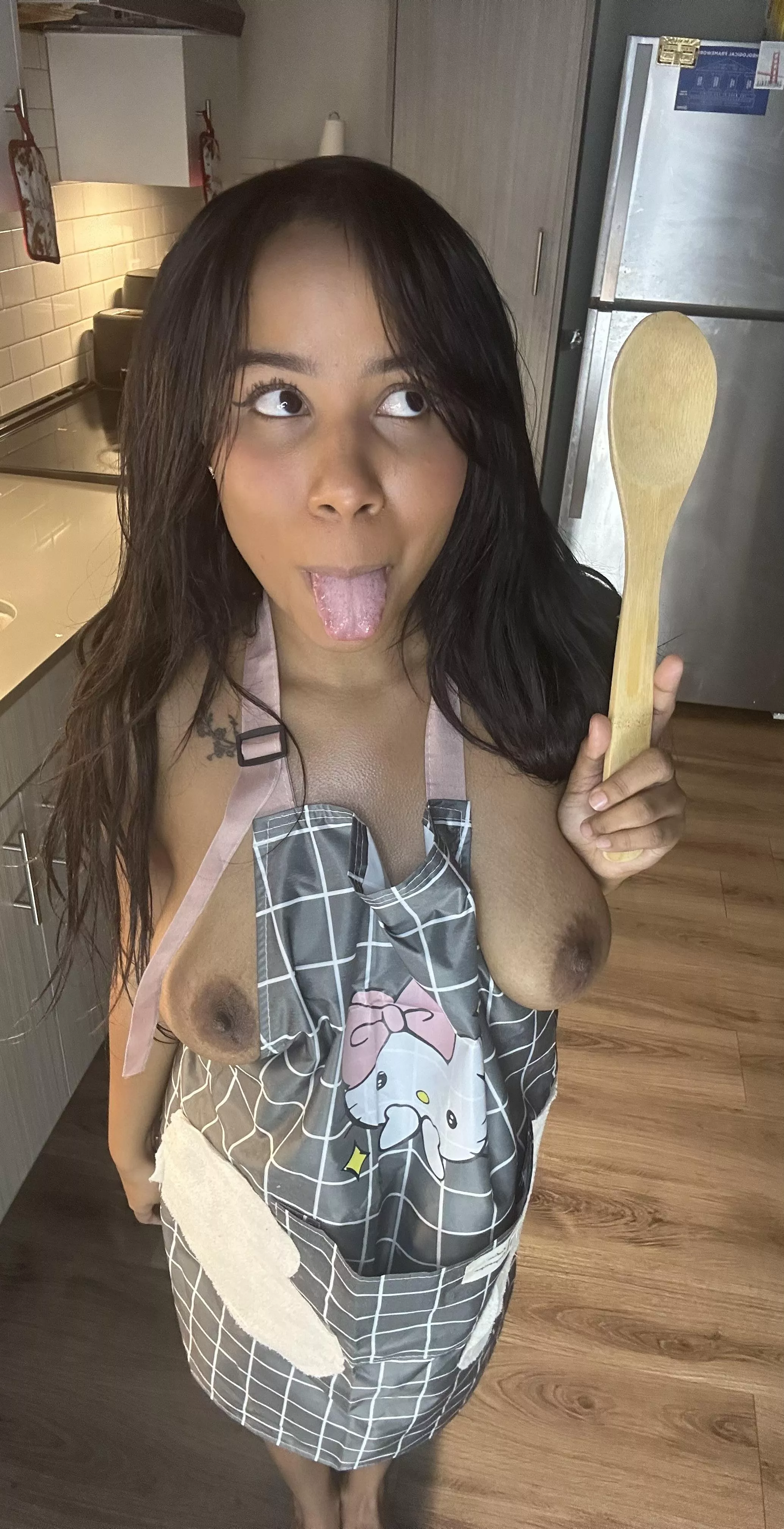 Imagine these perfect tits pressed up against you, so ready for you
