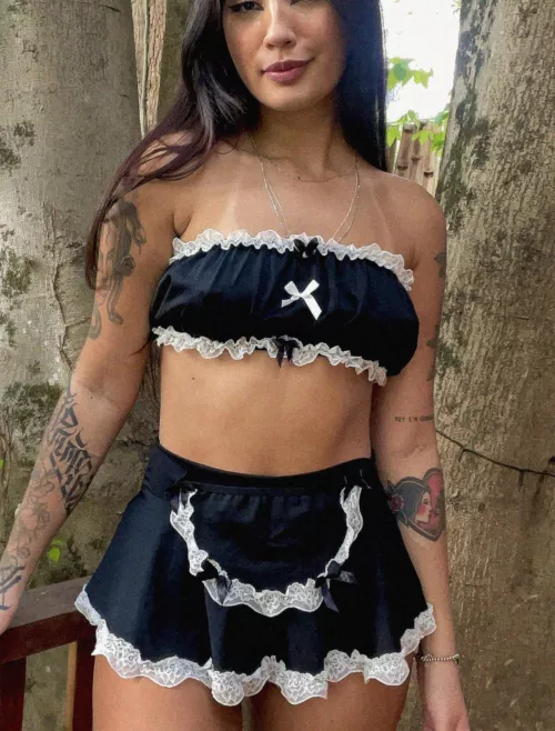 Just greeting you a Happy Halloween! This maid is a good girl