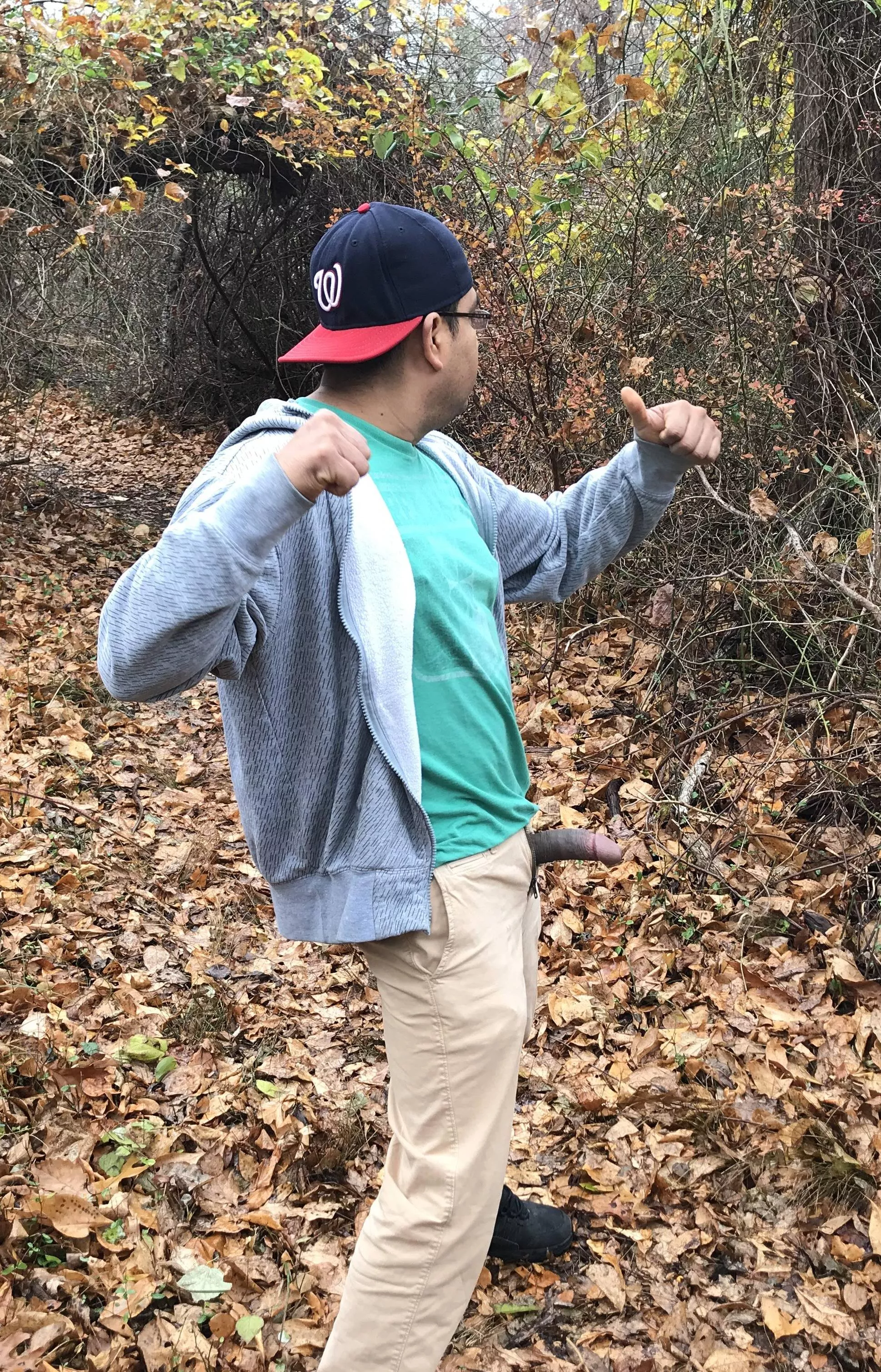 on my morning walking…