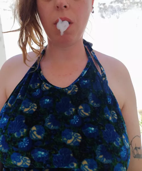 The smoke formed a heart, or do you see another shape?