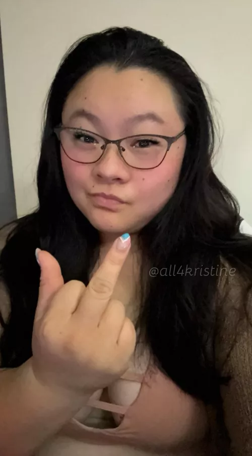 This finger says it all. You’re beneath me, and you love every second of it 