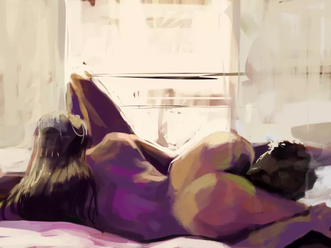 'upside down' commission painting by me 