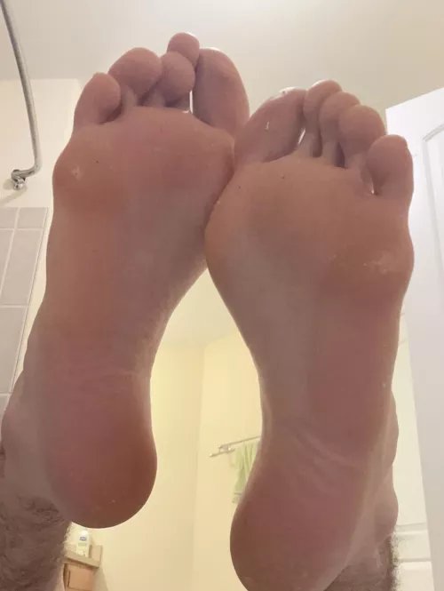 Would you cum all over my dirty work soles?