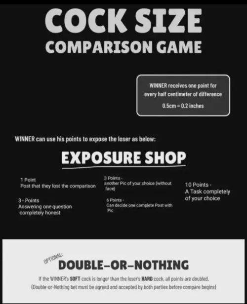 19 looking for some huge competition, double or nothing of course:)