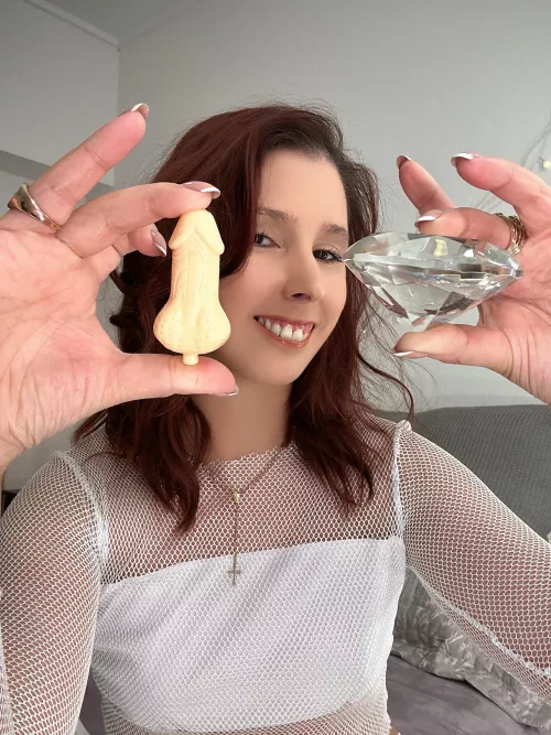 All those small inches of flesh still can’t come close to the shine of a real crystal