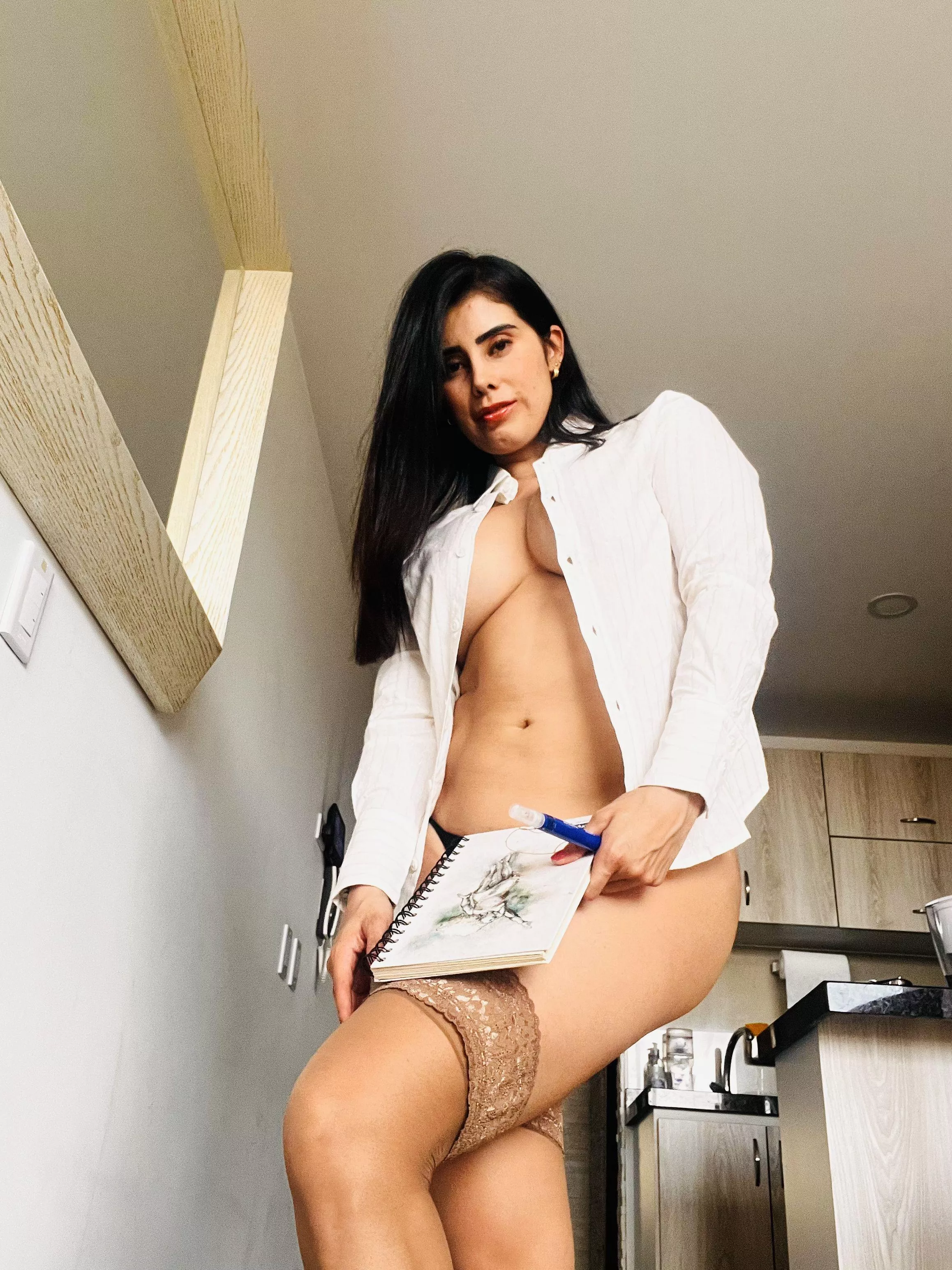 For every task you finish for work, I get rid of one clothing...