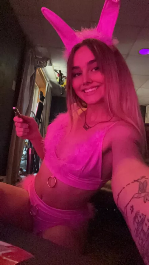 i wanna get high and put my bunny outfit on again