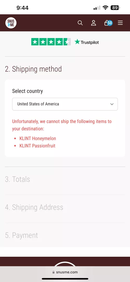 In the USA what’s up with this on snusme?