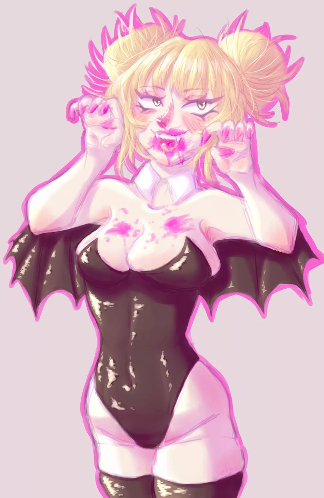 Toga in halloween costume 🦇