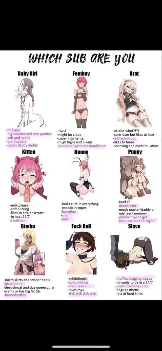 Which one would you want me to be for you…? 😇💕