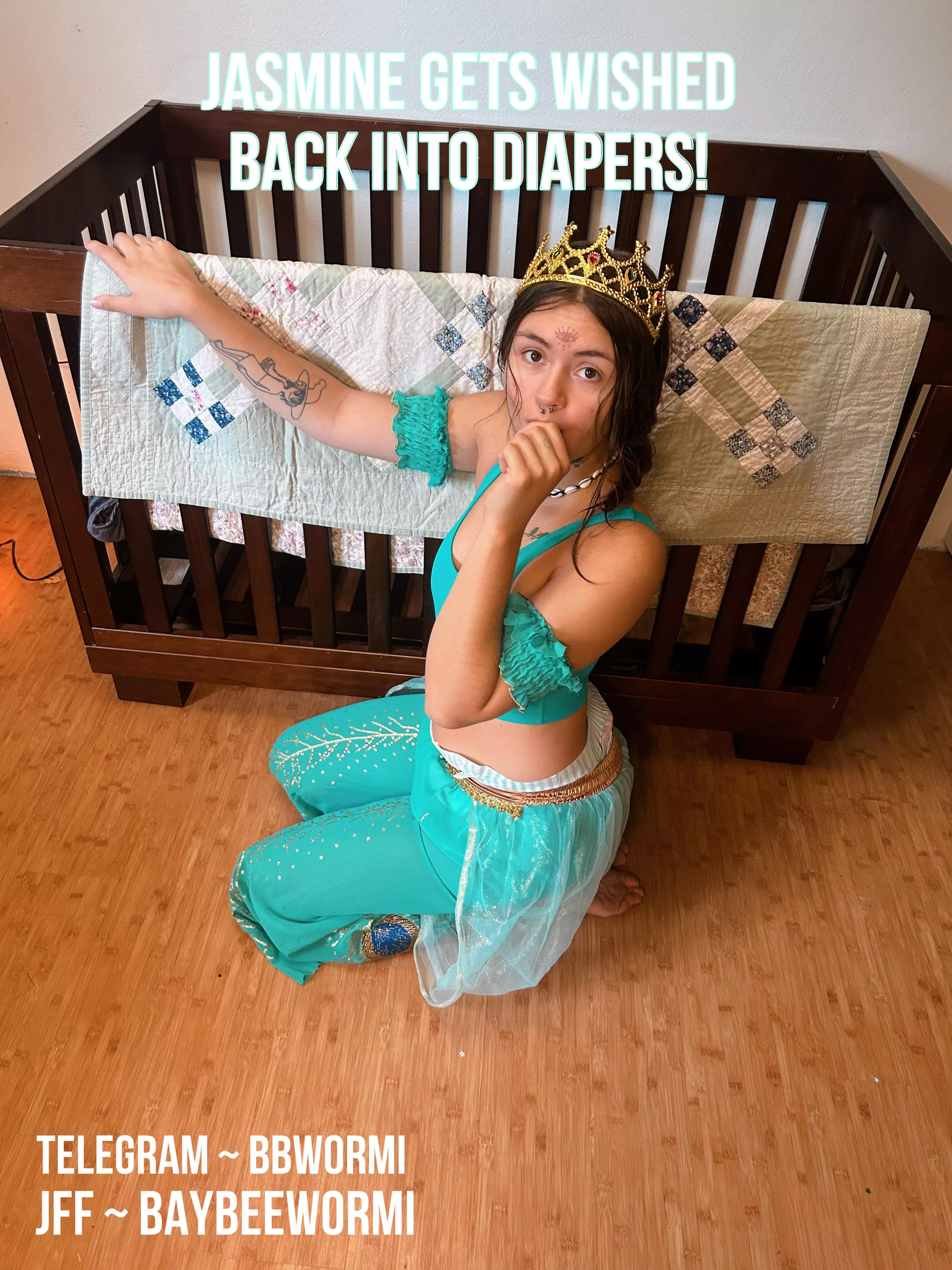 who will take her seriously now that she’s a big diapered baby? 