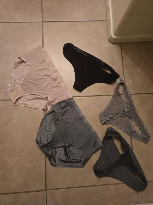 Wife undies about to wash but thinking selling one for 40