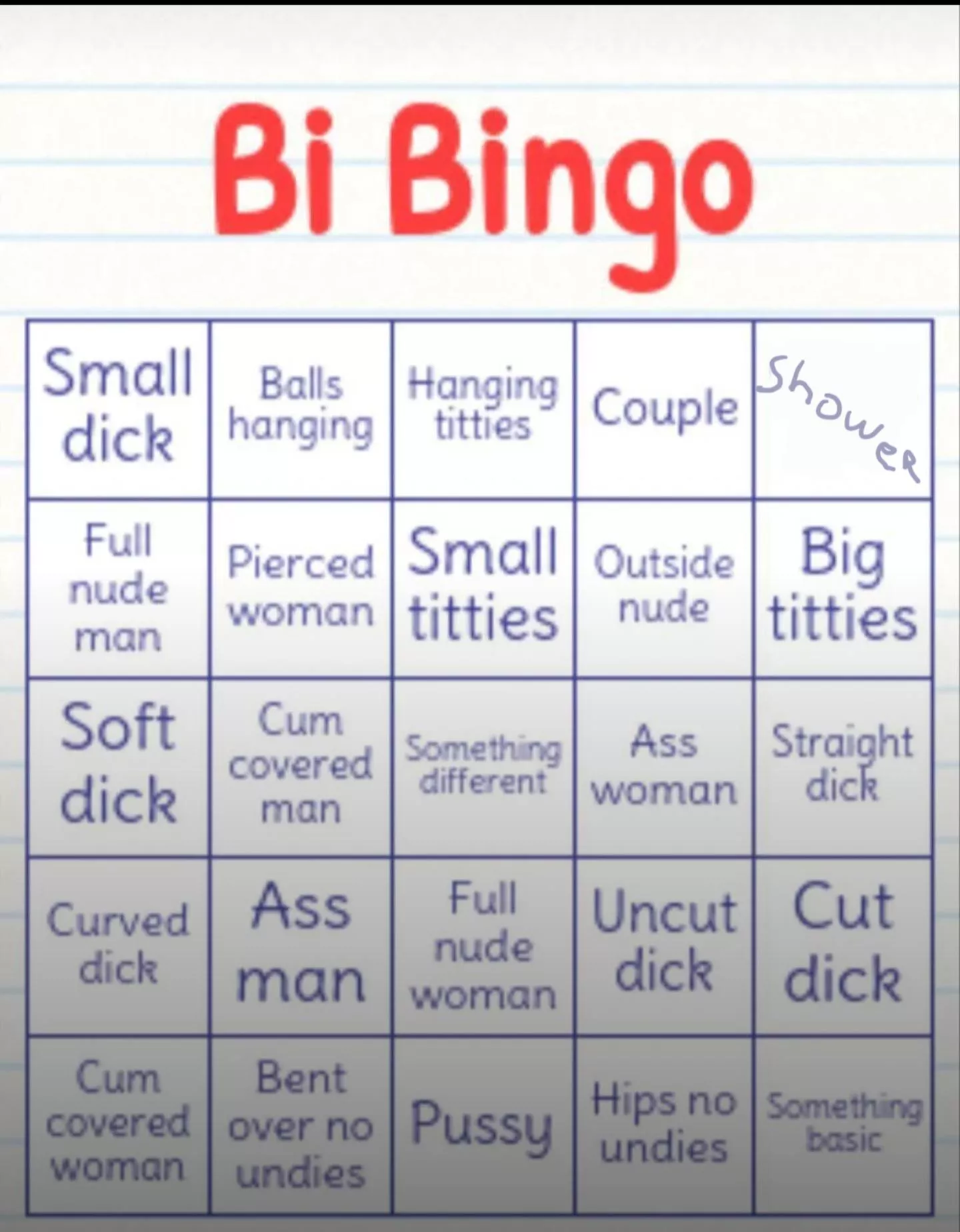 26 [M4A]#FRANCE. Wanna help with my bingo card?