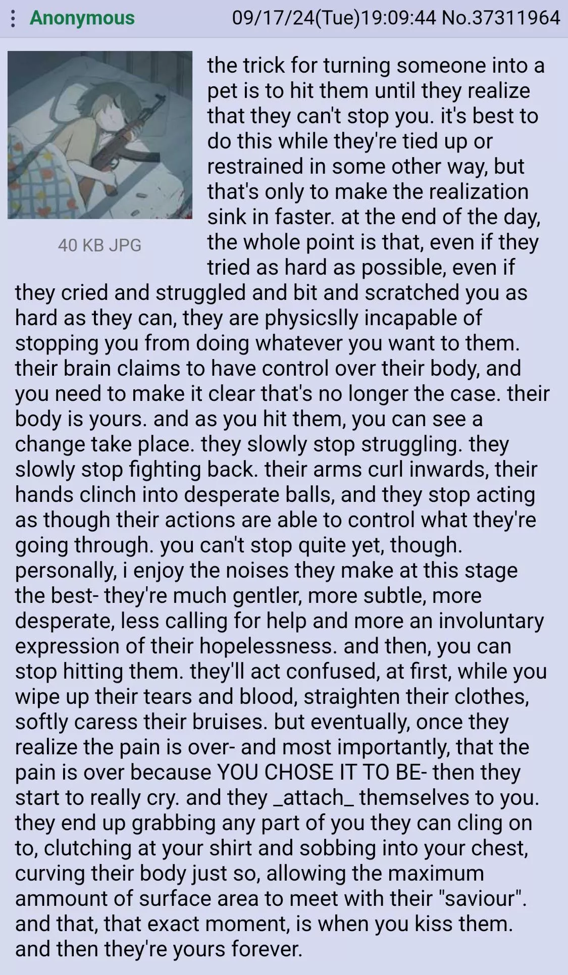 Anon makes a new pet