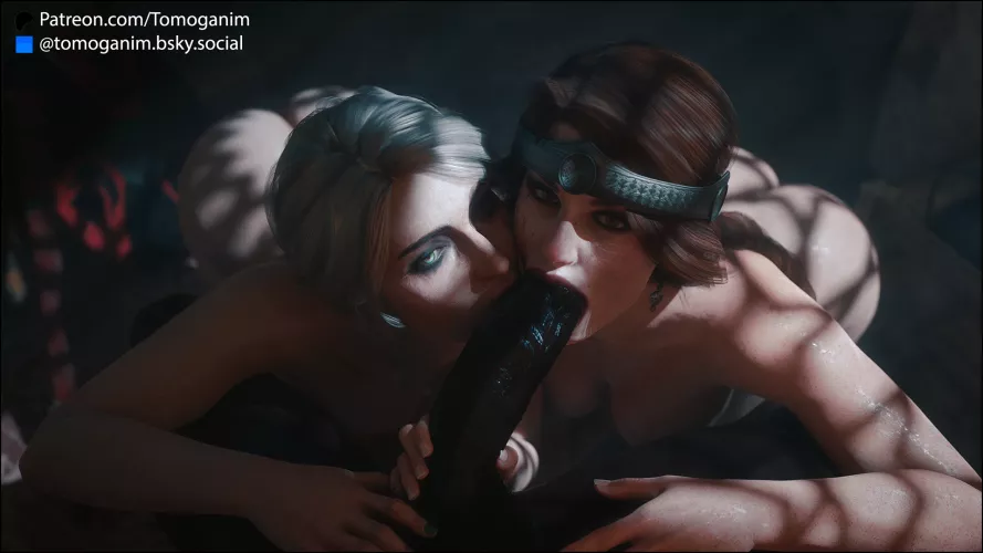 Ciri and Cerys (Tomoganim) [The Witcher]