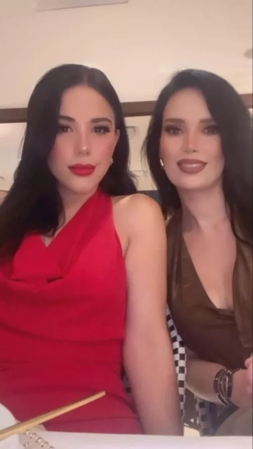 Debra Rico (part of “Las Pinales”) with Mili Felix (widow of Eliseo Imperial “Cheyo Ántrax” ✝️) 