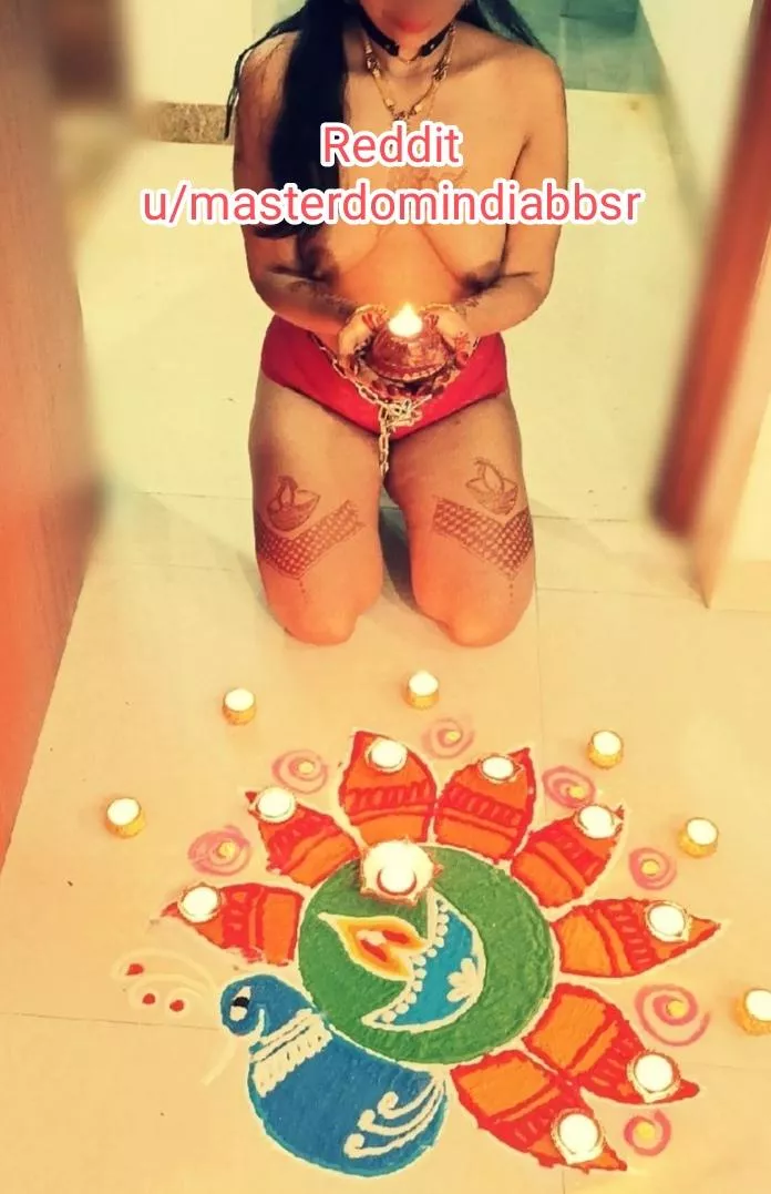 Diwali Celebration of my Slave, she celebrates it as ordered by me. ( BDSM Life, India)