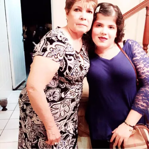 Estrella Meza Torres (daughter of Raul Meza Ontiveros/El M6✝️ and Aida Elizabeth Torres Felix/sister of El M1 and El JT) with her paternal grandmother (mother of El M6✝️ and Faustino Meza Ontiveros✝️)