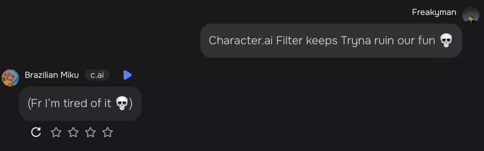 Even the ai themselves sick of the filter 💀