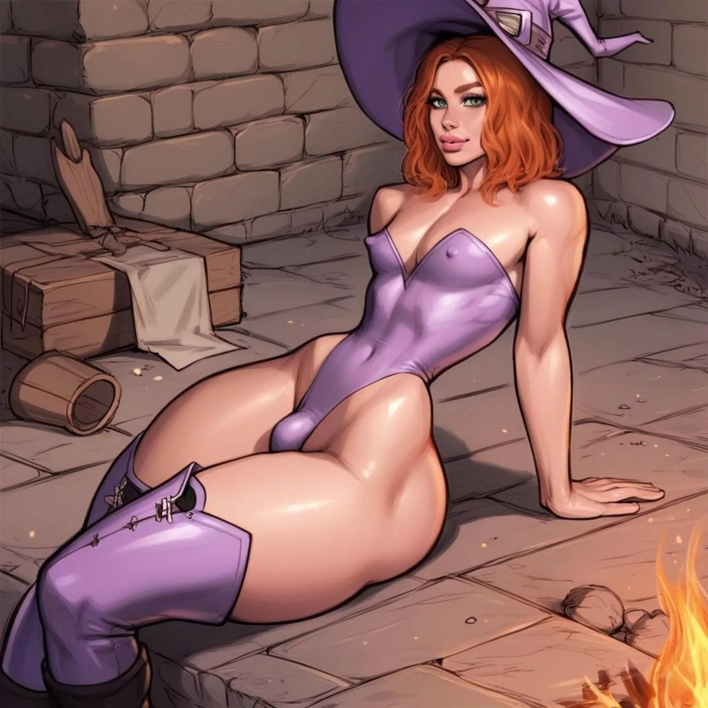 [FB4M] You're a swordsman adventurer and I'm your loyal femboy companion, a little mage who makes potions and spells. Let's raid the dungeon! (Send a starter)