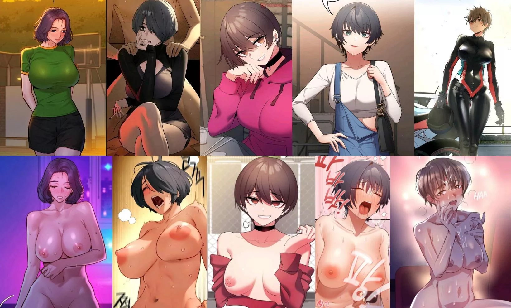 [From friend to Lover]Top 5 Short Hair Tom-boyish Girls for me.