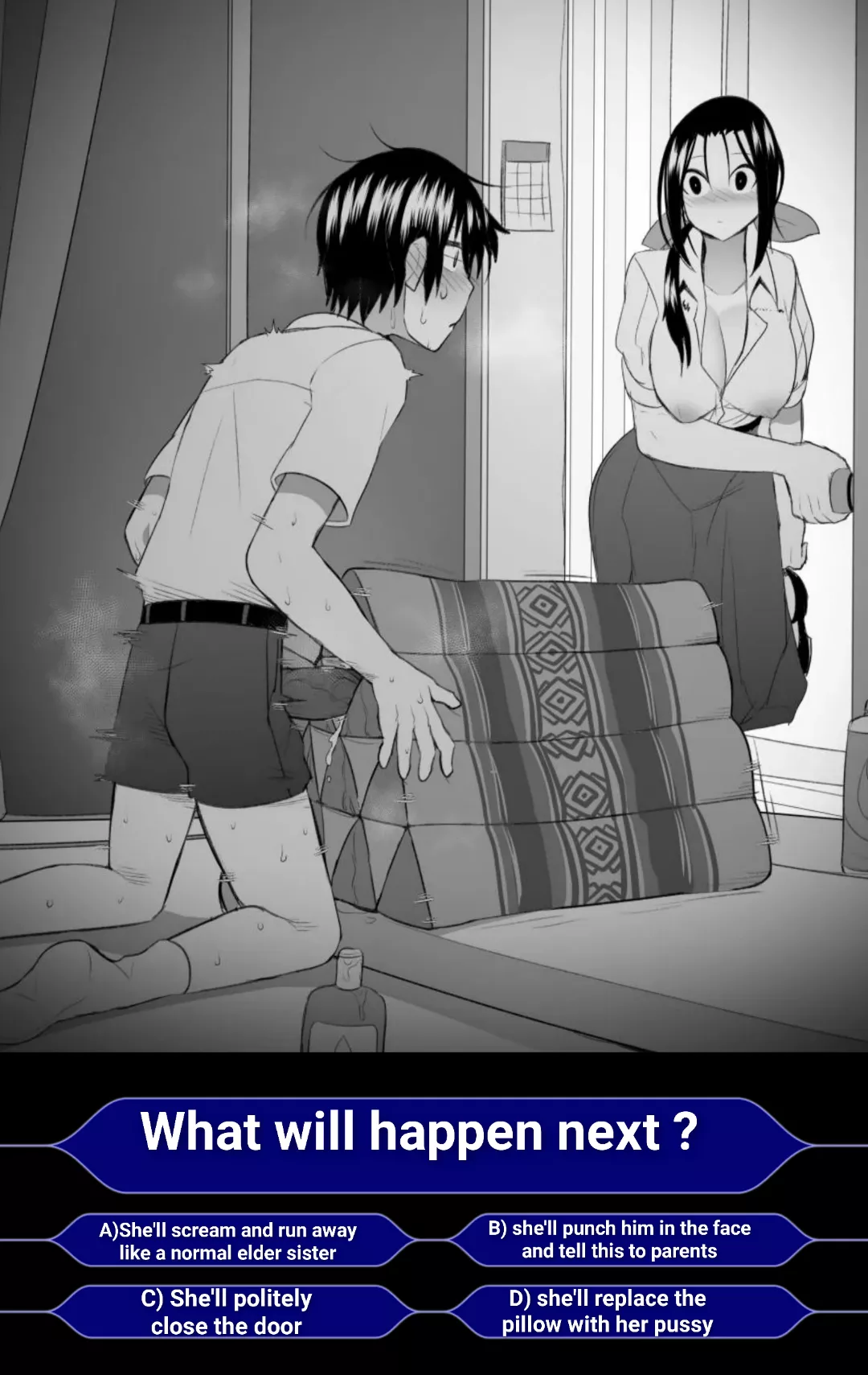 Guys who grew up with elder sister, how would this encounter go ?