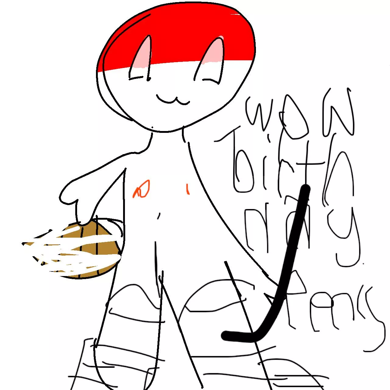 happy birthday! you got the party penis as a gift. (selfmade) 